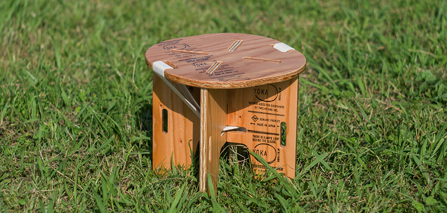 PANEL STOOL | YOKA＜ヨカ＞ 組み立て式木製アウトドア家具ブランド 
