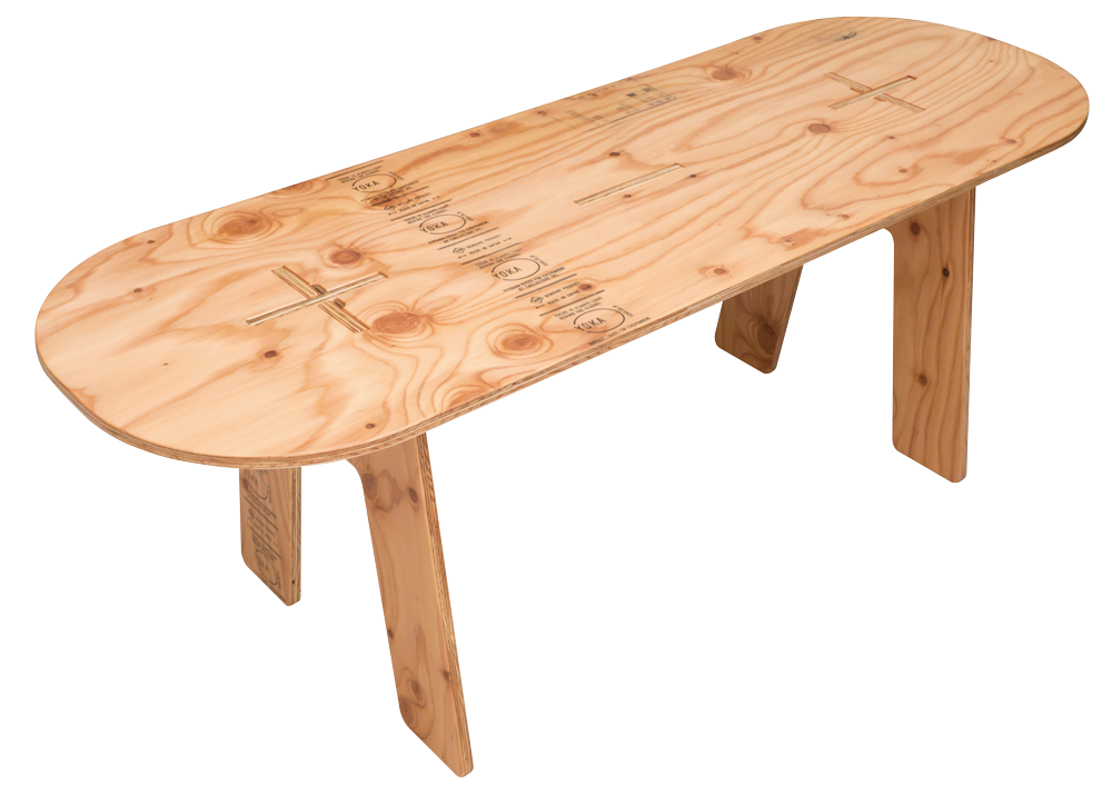 PANEL LONG TABLE | YOKA＜ヨカ＞ 組み立て式木製アウトドア家具 